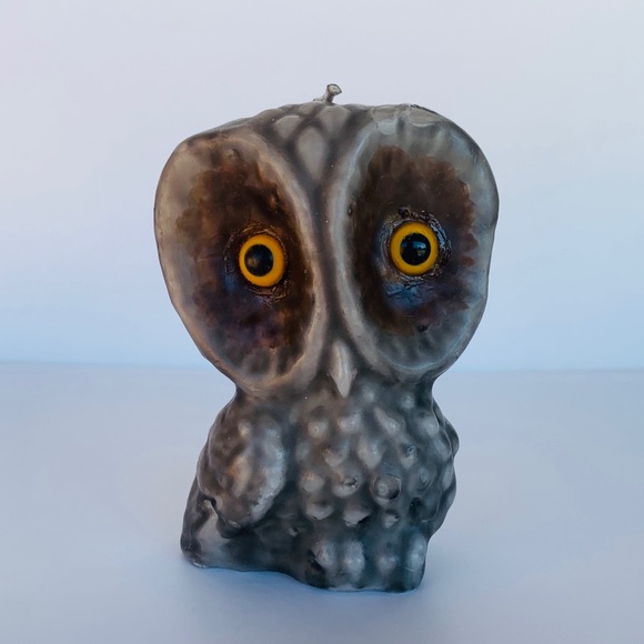 Vintage Wax Owl Candles